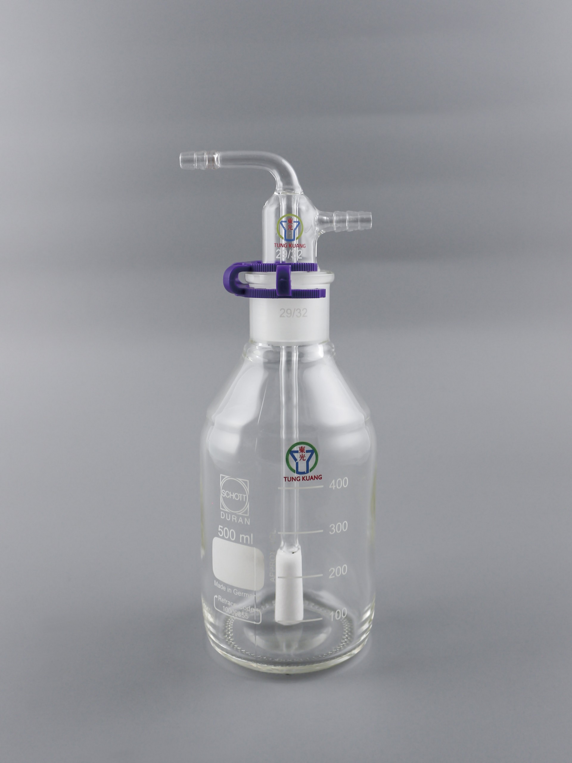 氣體洗滌瓶 血清瓶式 附氣泡頭